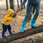 Child and mum holding hands